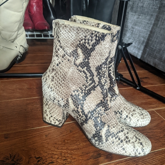 Free People snake print leather boots - Picture 4 of 15